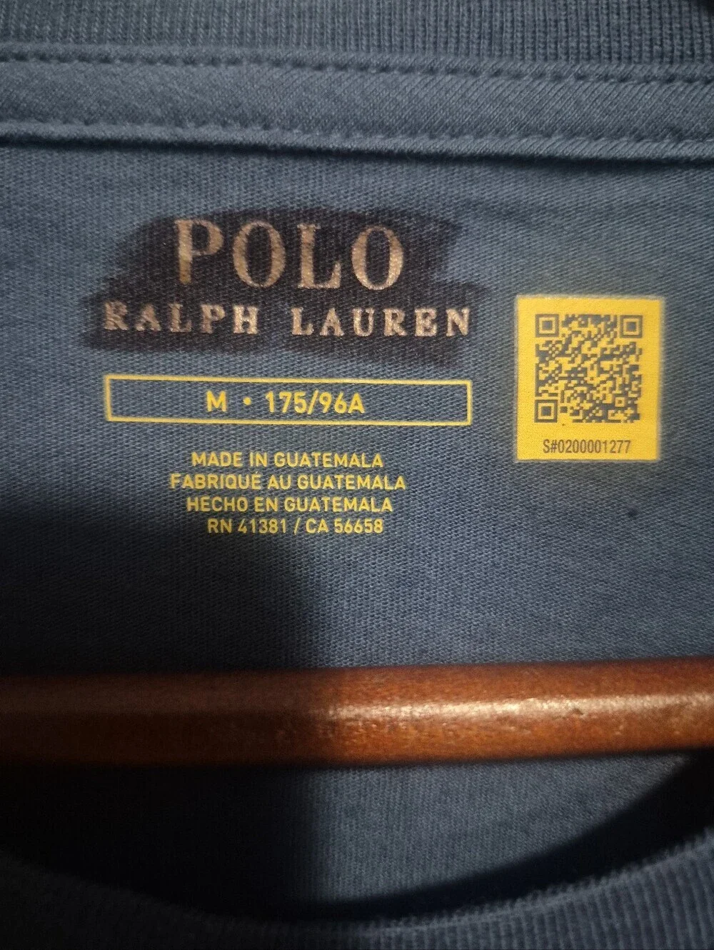 Polo Ralph Lauren Graphic Logo T-Shirt Men's Medium Blue Short Sleeve Tee